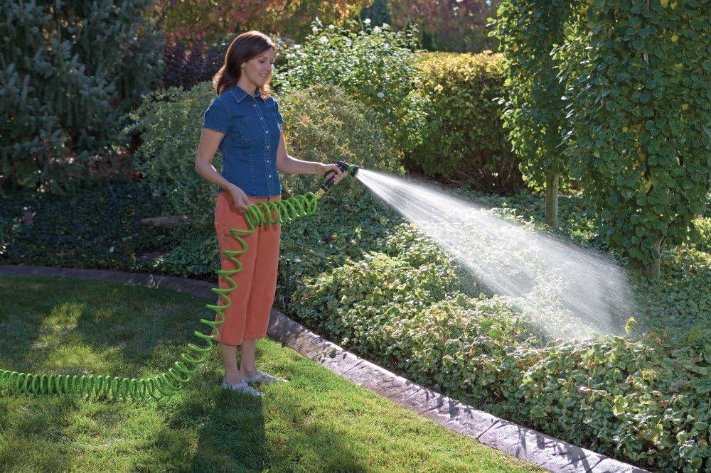 image:imageOrbit 27862 25Foot Coil Hose with Nozzle GreenGreen