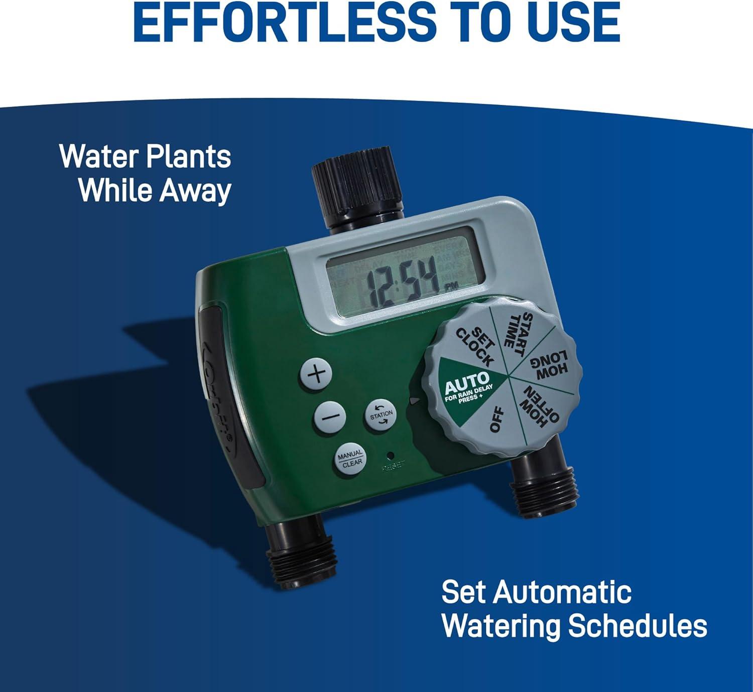 image:imageOrbit 50021 2Zone AllinOne Automatic Watering SystemSprinkler System