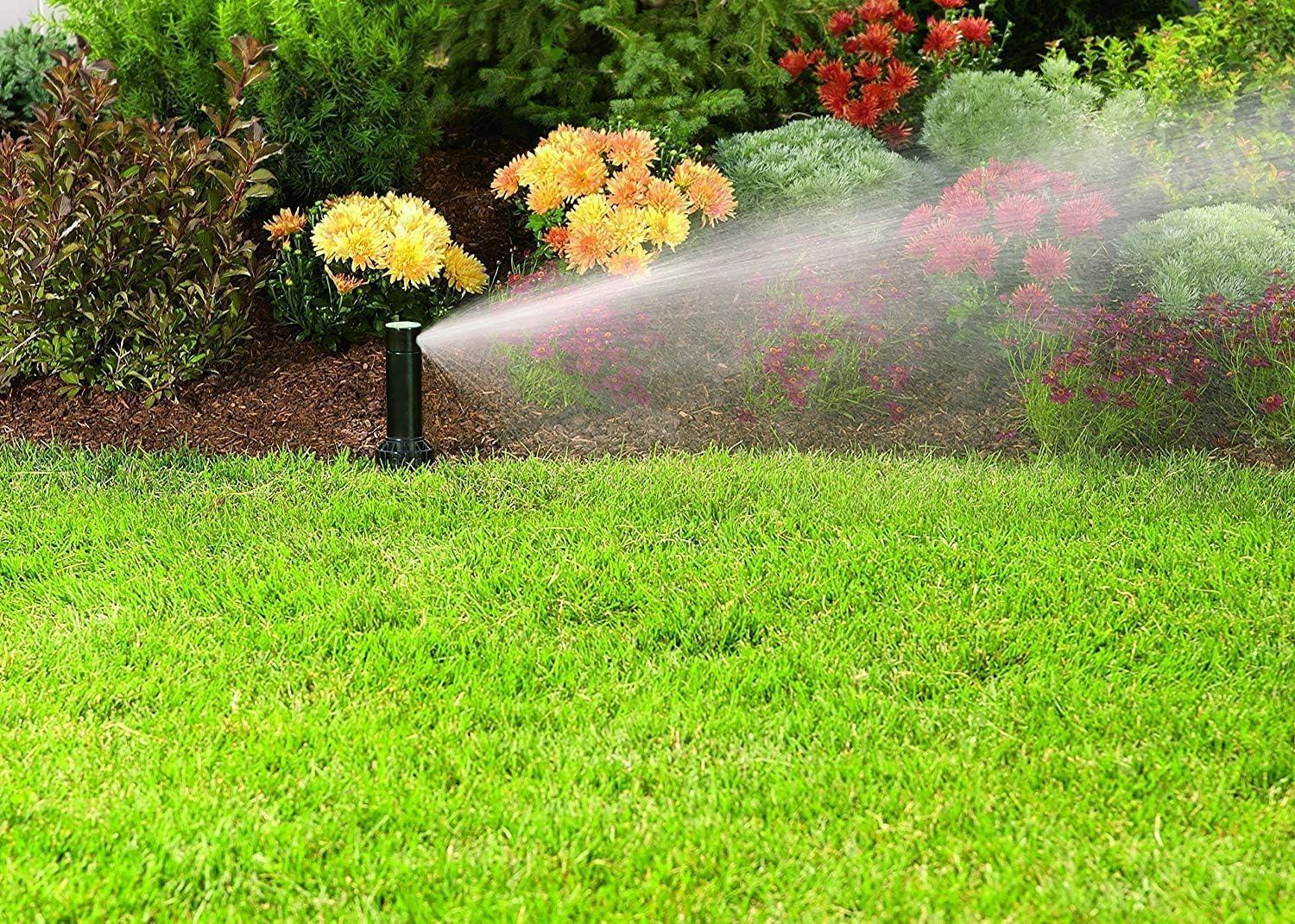 image:imageOrbit 55662 Voyager II Professional 4 Adjustable PopUp Gear Drive Rotor Sprinkler Spray Head 40 to 360 Pattern 25 52 Spray Distance Ten Bonus nozzles IncludedBlack6Pack
