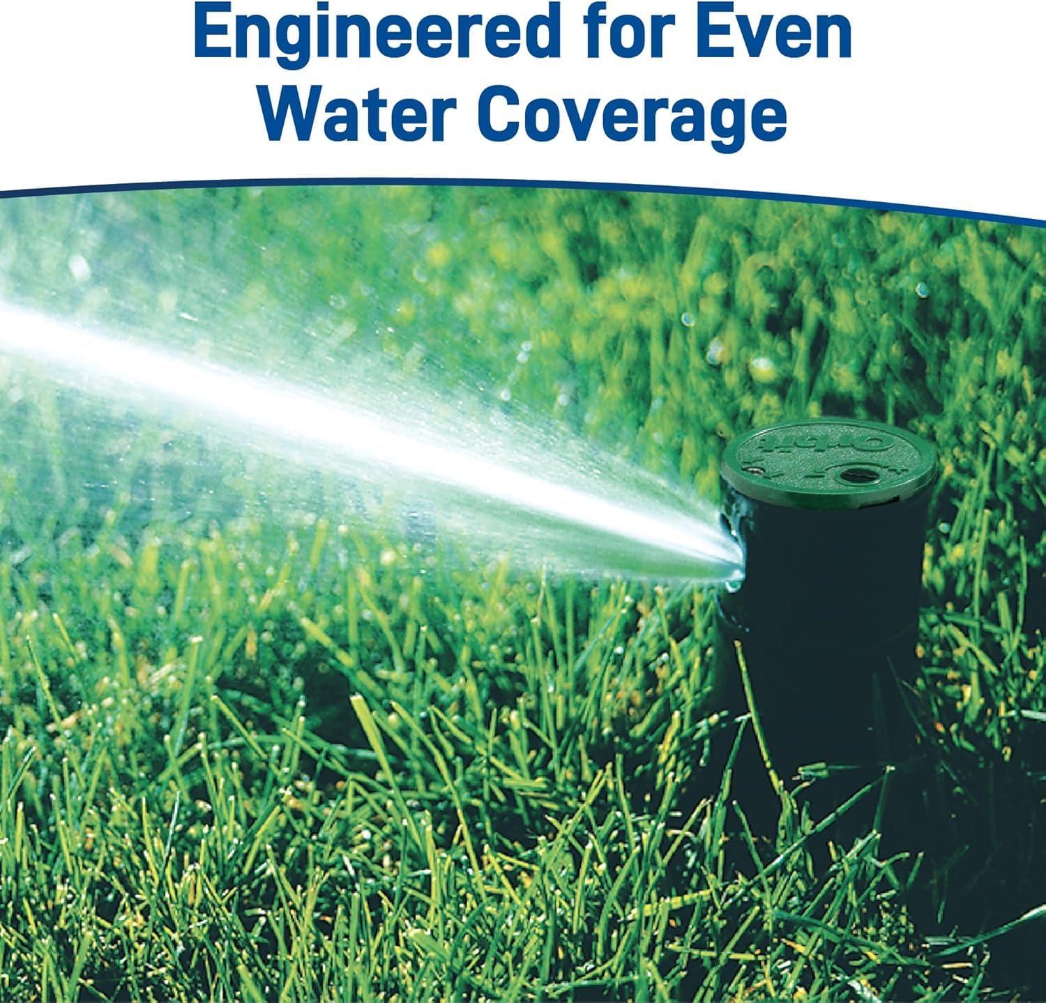 image:imageOrbit 55662 Voyager II Professional 4 Adjustable PopUp Gear Drive Rotor Sprinkler Spray Head 40 to 360 Pattern 25 52 Spray Distance Ten Bonus nozzles IncludedBlack6Pack