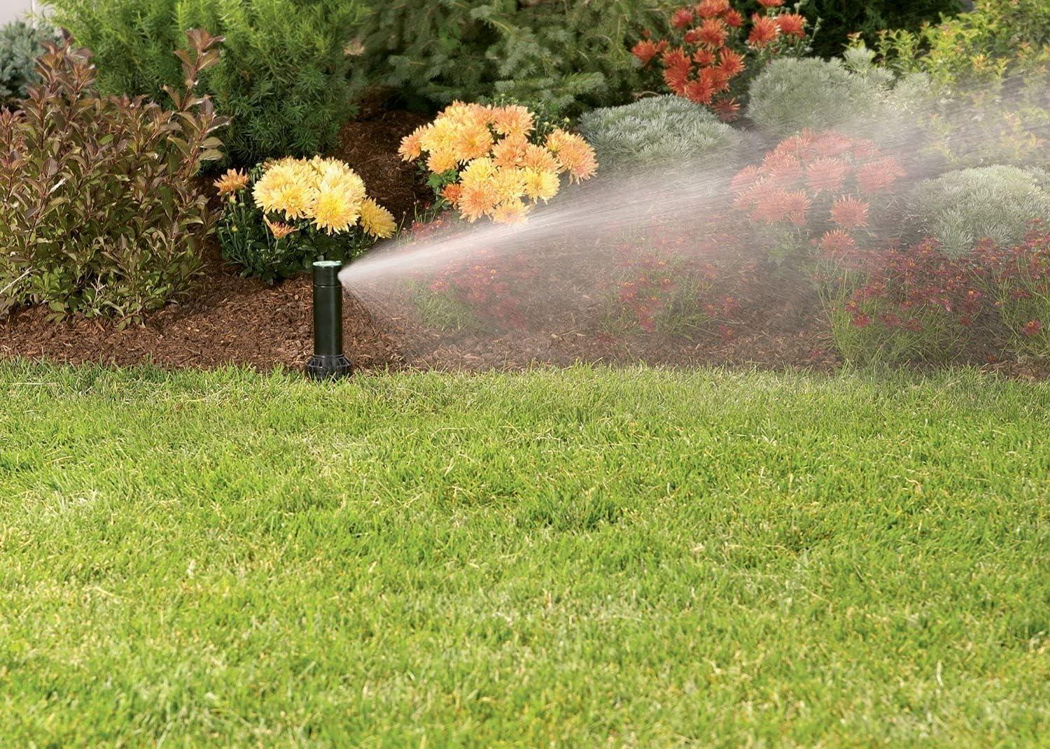 image:imageOrbit 55662 Voyager II Professional 4 Adjustable PopUp Gear Drive Rotor Sprinkler Spray Head 40 to 360 Pattern 25 52 Spray Distance Ten Bonus nozzles IncludedBlack3Pack