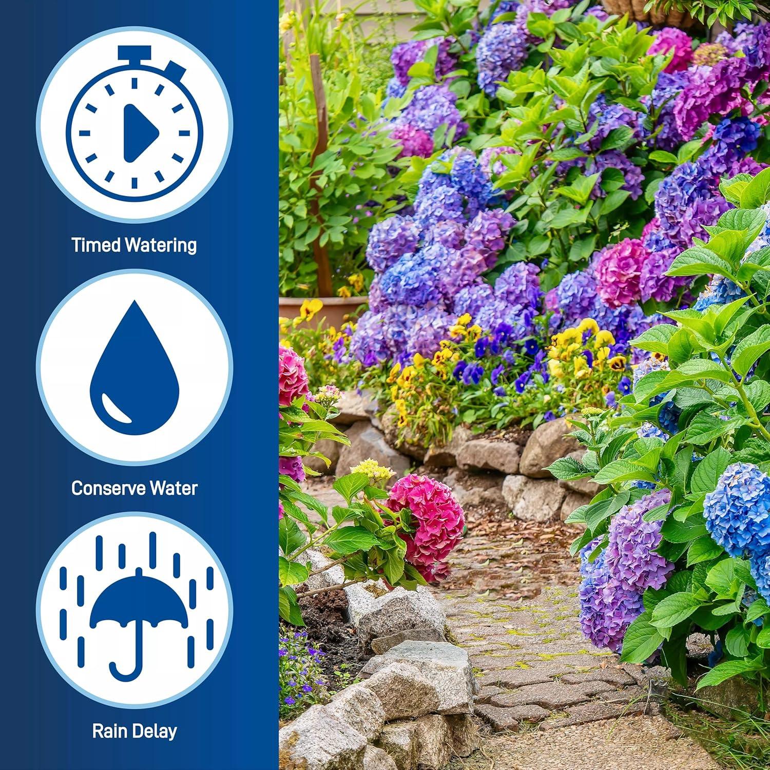 image:imageOrbit 56233D 3Outlet Digital Watering Timer 3 valves Black and Gray1 Outlet Pack of 2