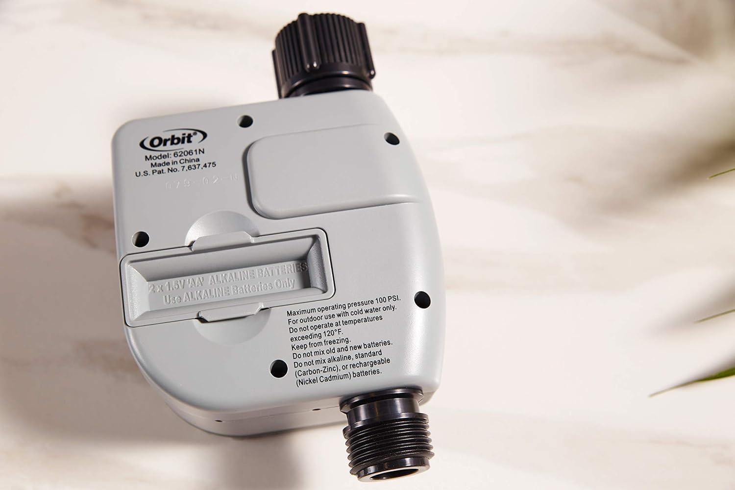 image:imageOrbit 56233D 3Outlet Digital Watering Timer 3 valves Black and Gray1 Outlet Pack of 3