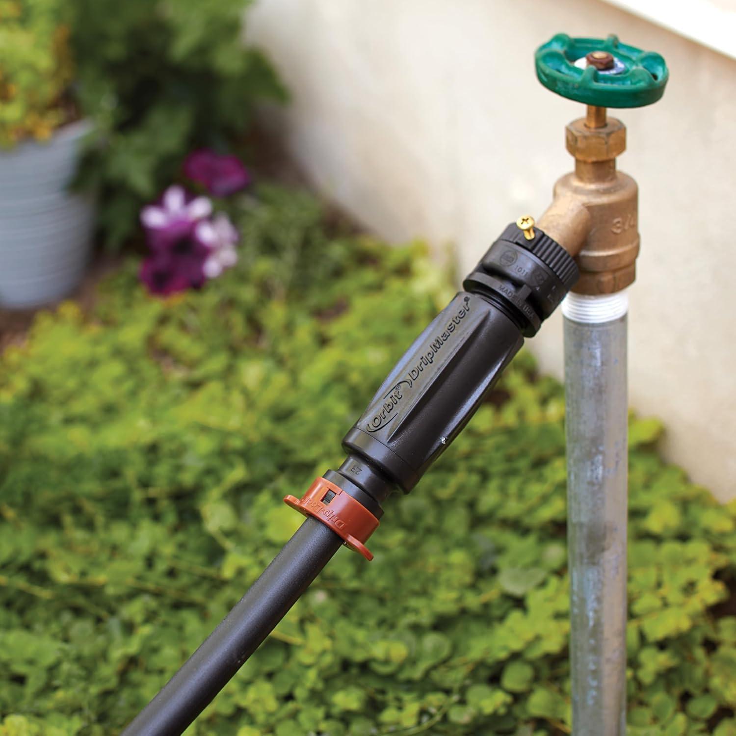 image:imageOrbit 56233D 3Outlet Digital Watering Timer 3 valves Black and Gray1 Outlet Timer 3in1 Filter Pressure Regulator