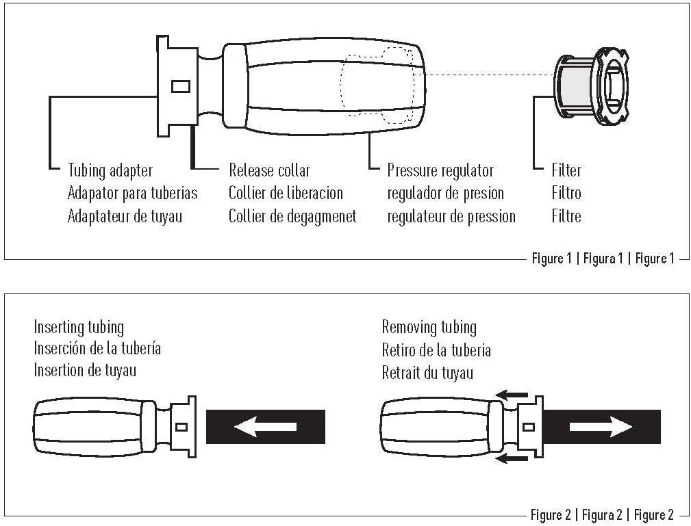 image:imageOrbit 56233D 3Outlet Digital Watering Timer 3 valves Black and Gray1 Outlet Timer 3in1 Filter Pressure Regulator