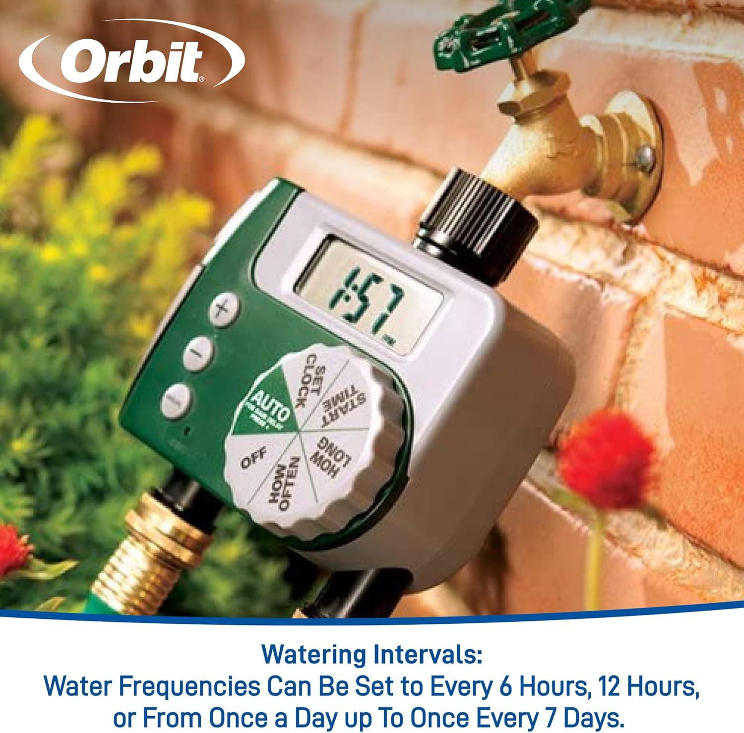 image:imageOrbit 56233D 3Outlet Digital Watering Timer 3 valves Black and Gray2 Outlet