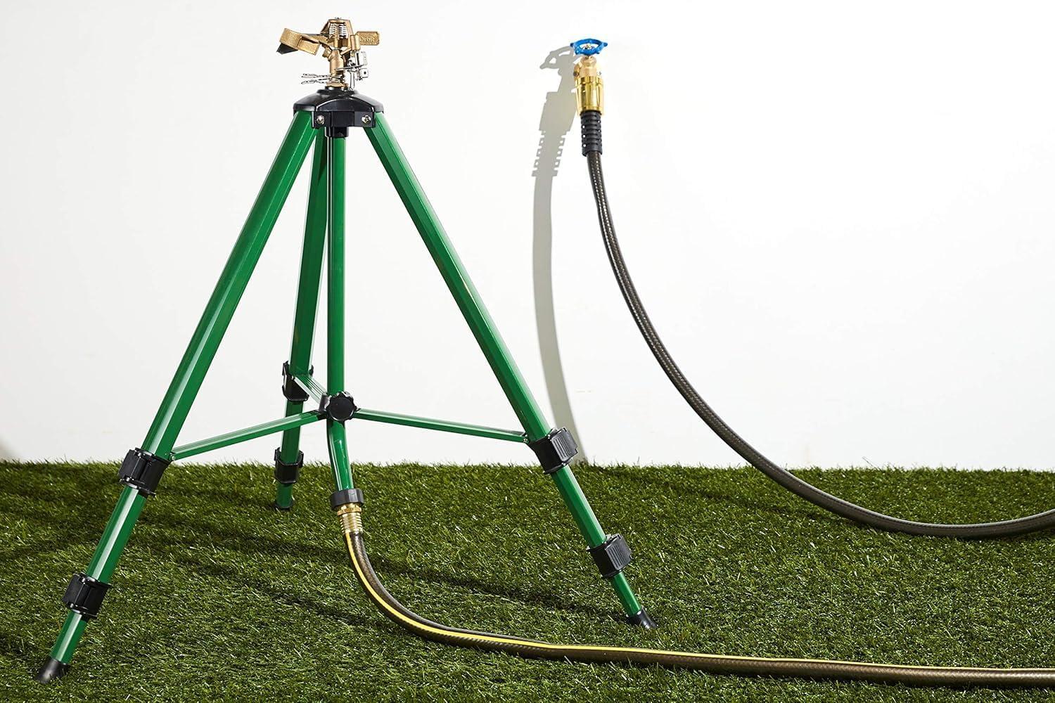image:imageOrbit 56667Z Tripod Lawn Zinc Impact Sprinkler 360 Degree Rotating Sprinkler2Pack Brass Impact Sprinkler