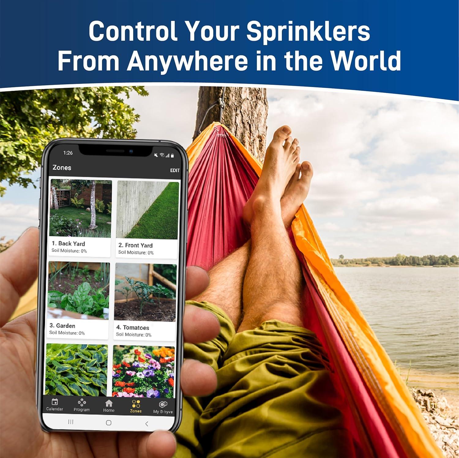 image:imageOrbit 57925 Bhyve 8Zone Smart Indoor Sprinkler Controller4Zone