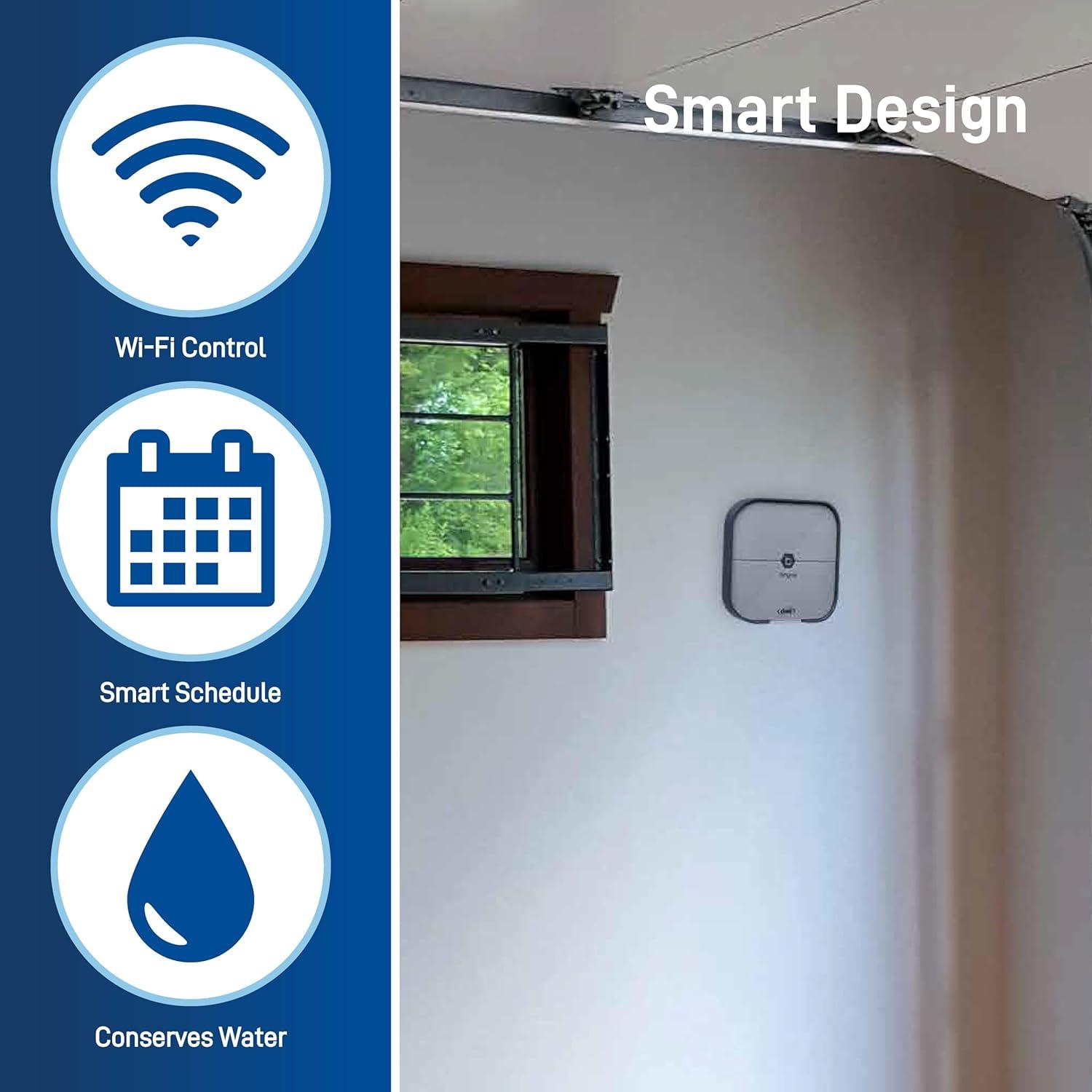 image:imageOrbit 57925 Bhyve 8Zone Smart Indoor Sprinkler Controller4Zone
