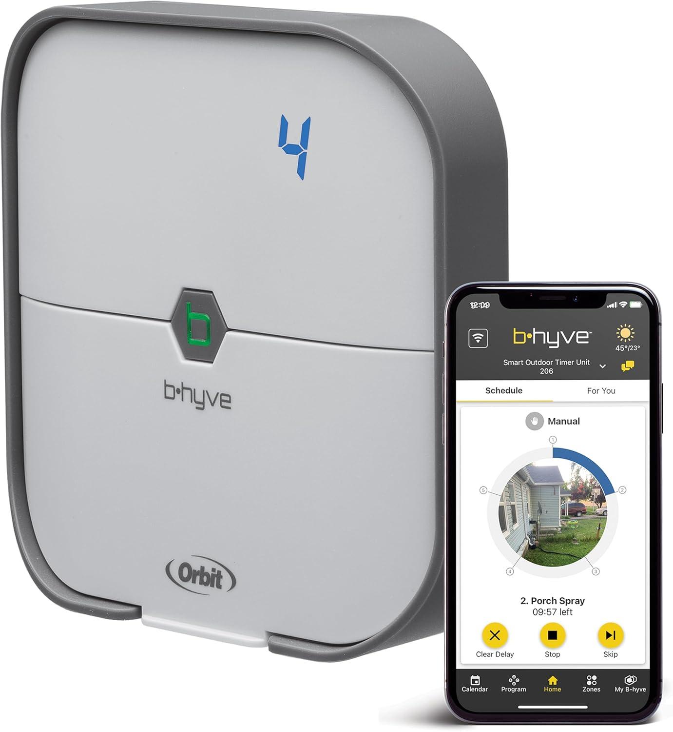 image:imageOrbit 57925 Bhyve 8Zone Smart Indoor Sprinkler Controller4Zone