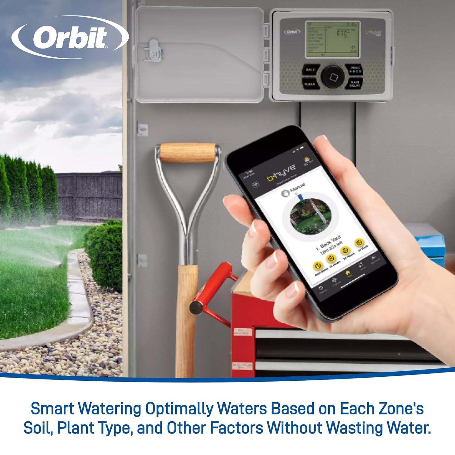 image:imageOrbit 57950 Bhyve 12Zone Smart IndoorOutdoor Sprinkler Controller6Zone