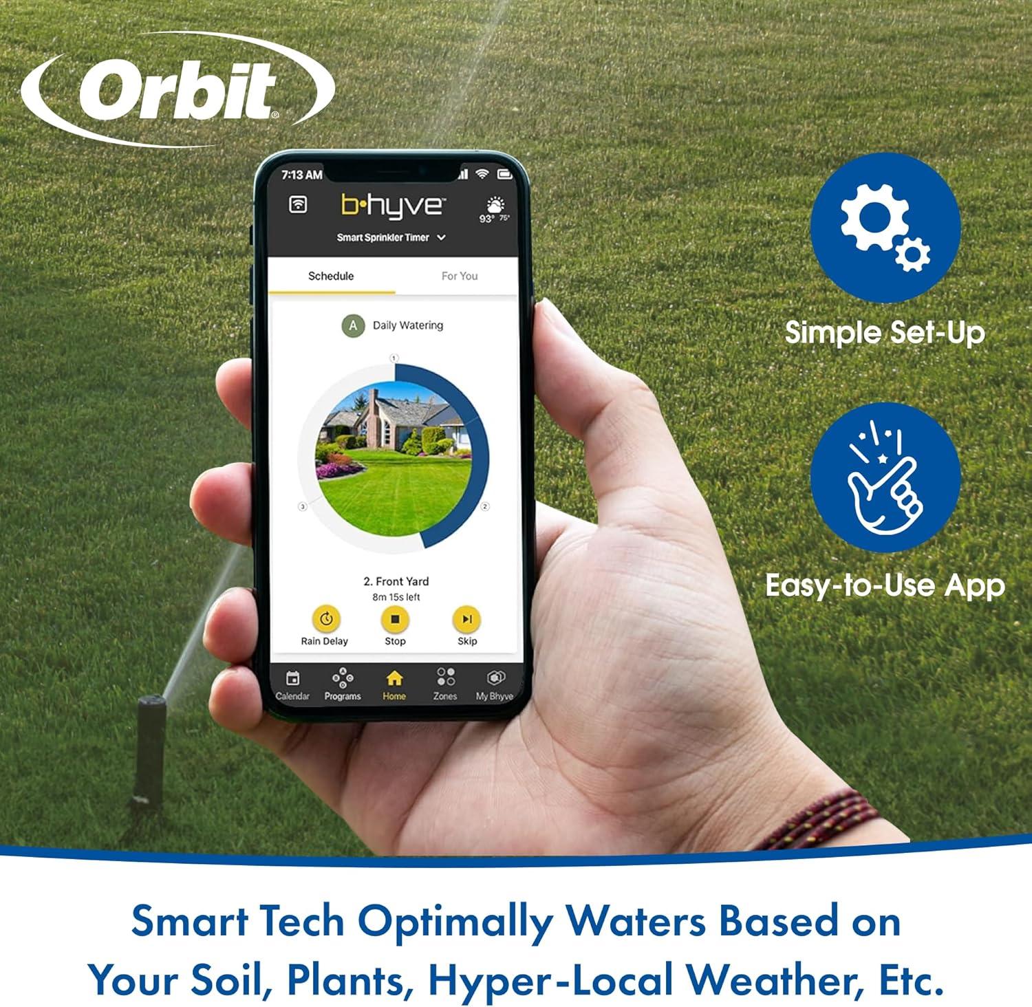 image:imageOrbit 57995 Bhyve XR 16Zone Smart IndoorOutdoor Sprinkler Controller16Zone