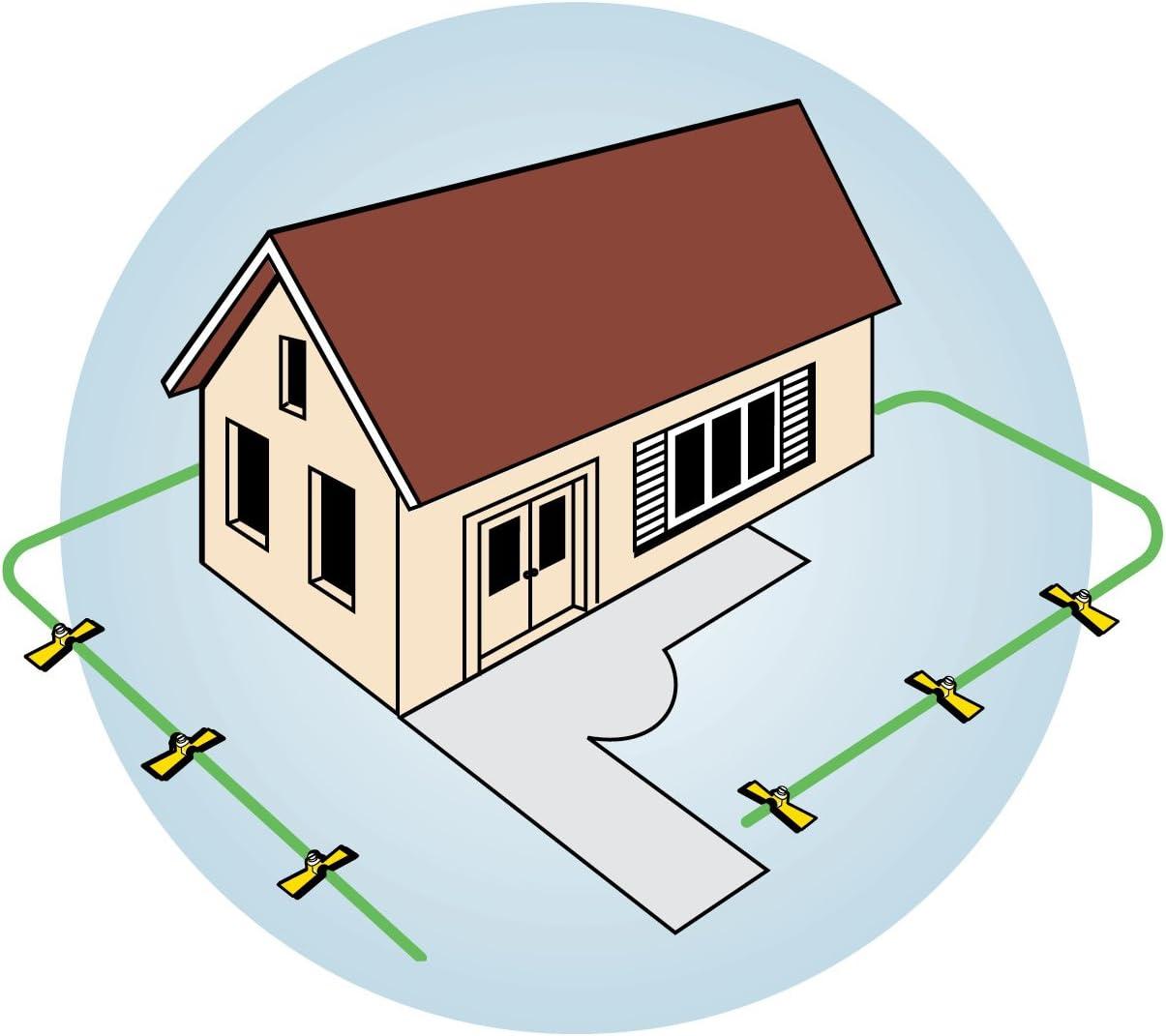 image:imageOrbit 58092N PortARain Hose Watering Sprinkler System Green