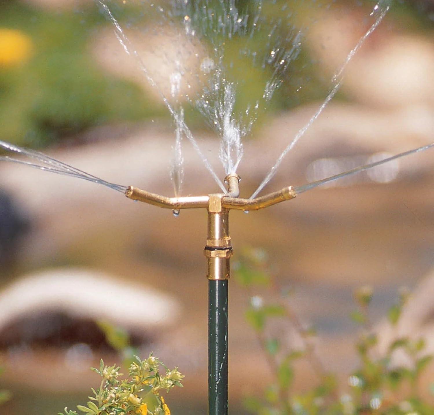 image:imageOrbit 58257N Lawn and Garden 3Arm Metal Sprinkler with Wheel BaseHighRise