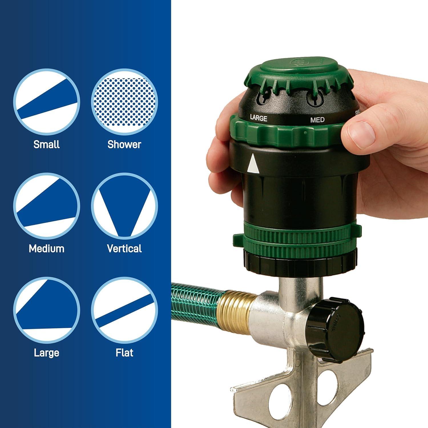 image:imageOrbit 58573N H2OSix GearDrive Sprinkler on Metal TSpike4