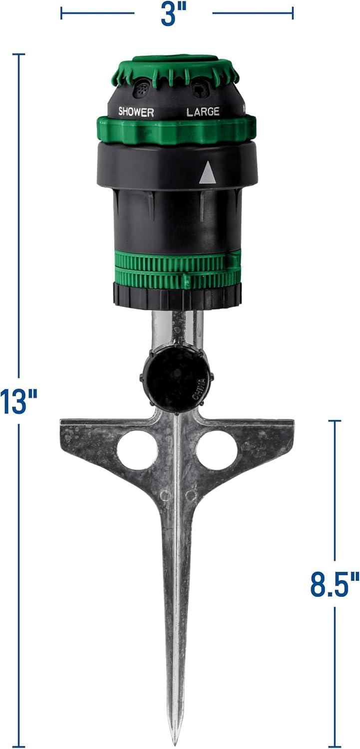 image:imageOrbit 58573N H2OSix GearDrive Sprinkler on Metal TSpike4