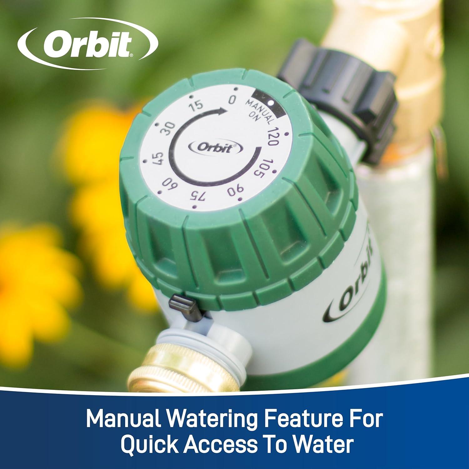 image:imageOrbit 62034 Mechanical Water Timer for Lawn and Garden WateringColors May Vary