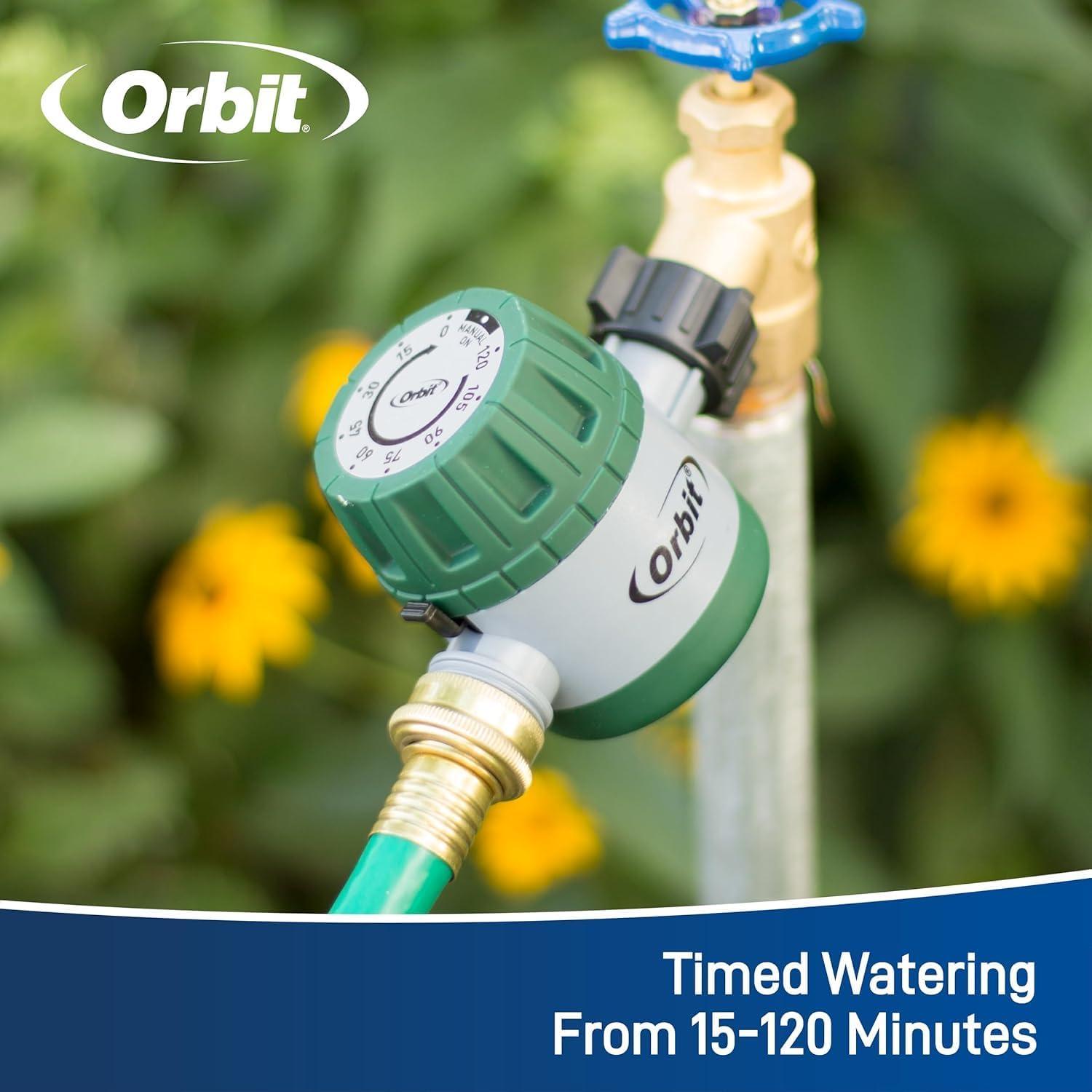 image:imageOrbit 62034 Mechanical Water Timer for Lawn and Garden WateringColors May Vary
