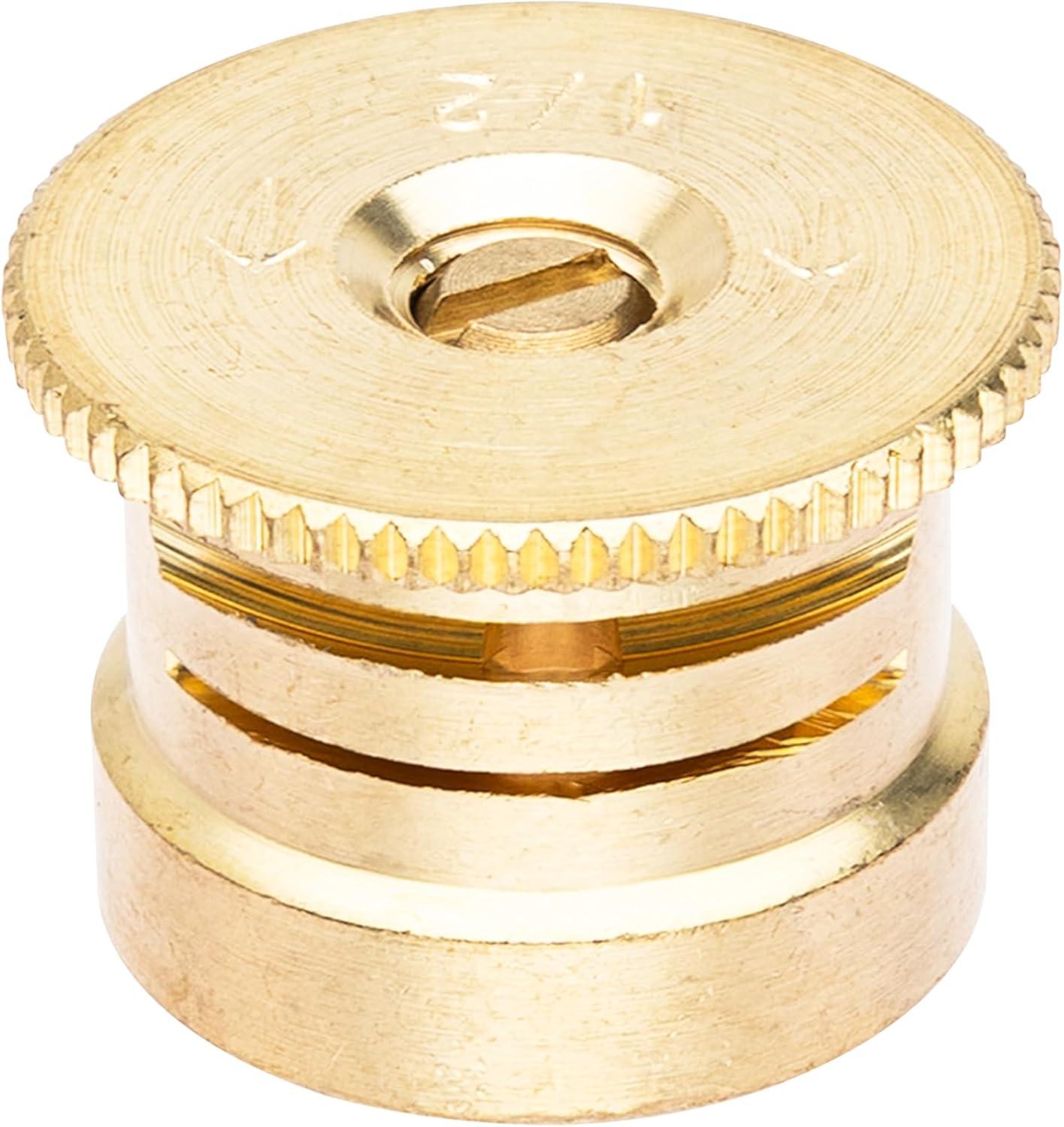 image:imageOrbit 80314 4inch Professional PressureRegulating PopUp Spray Head Sprinkler with 15Foot Brass Nozzle Half SprayHalf Pattern