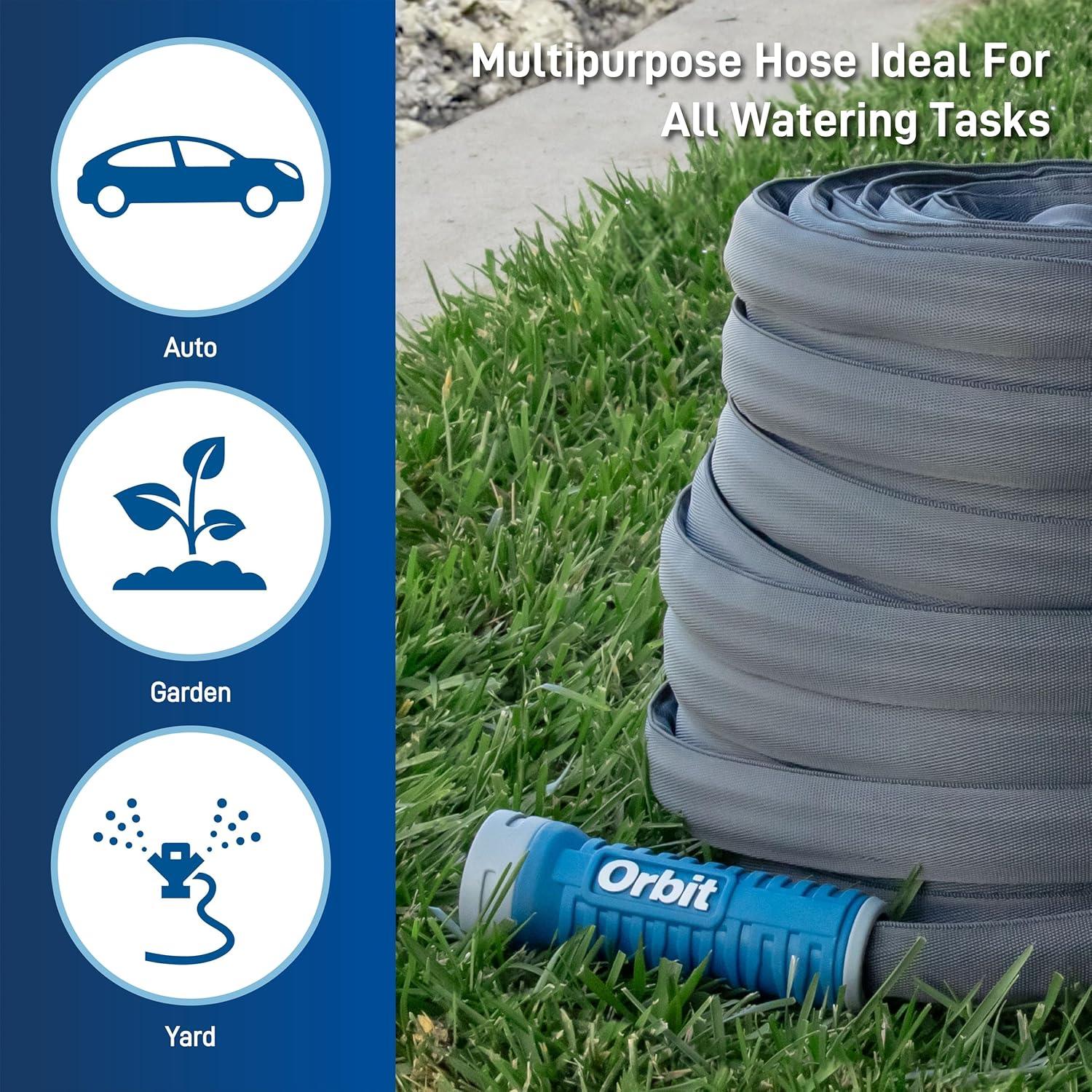 image:imageOrbit Pro ExoJacket Heavy Duty Water Hose 100Foot x 58InchExoJacket