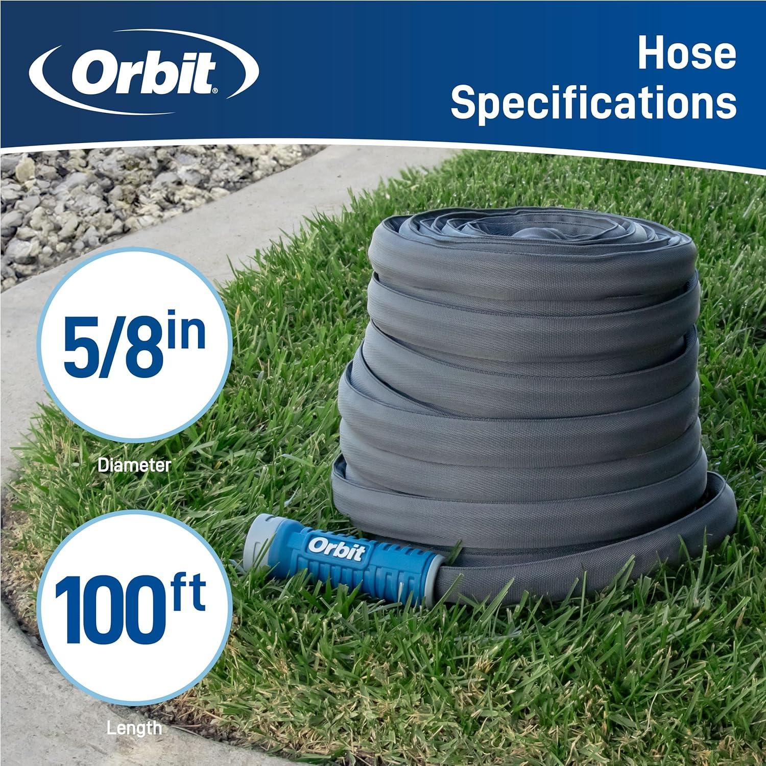 image:imageOrbit Pro ExoJacket Heavy Duty Water Hose 100Foot x 58InchExoJacket