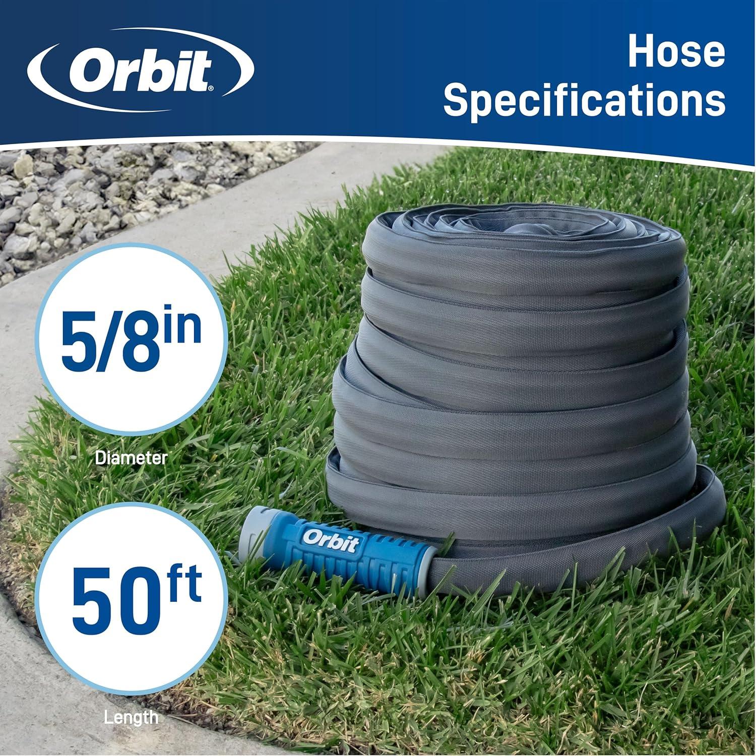 image:imageOrbit Pro ExoJacket Heavy Duty Water Hose 100Foot x 58InchExoJacket