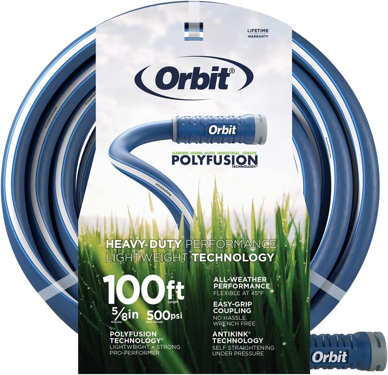 image:imageOrbit Pro ExoJacket Heavy Duty Water Hose 100Foot x 58InchPolyfusion