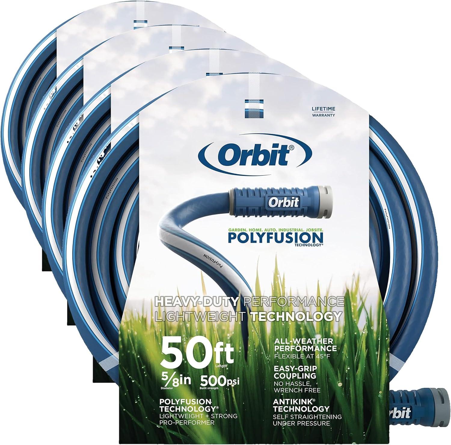 image:imageOrbit Pro ExoJacket Heavy Duty Water Hose 100Foot x 58InchPolyfusion
