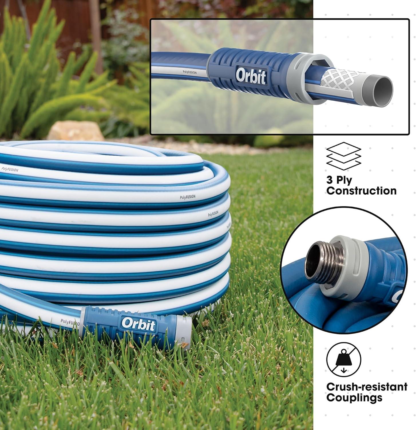 image:imageOrbit Pro ExoJacket Heavy Duty Water Hose 100Foot x 58InchPolyfusion