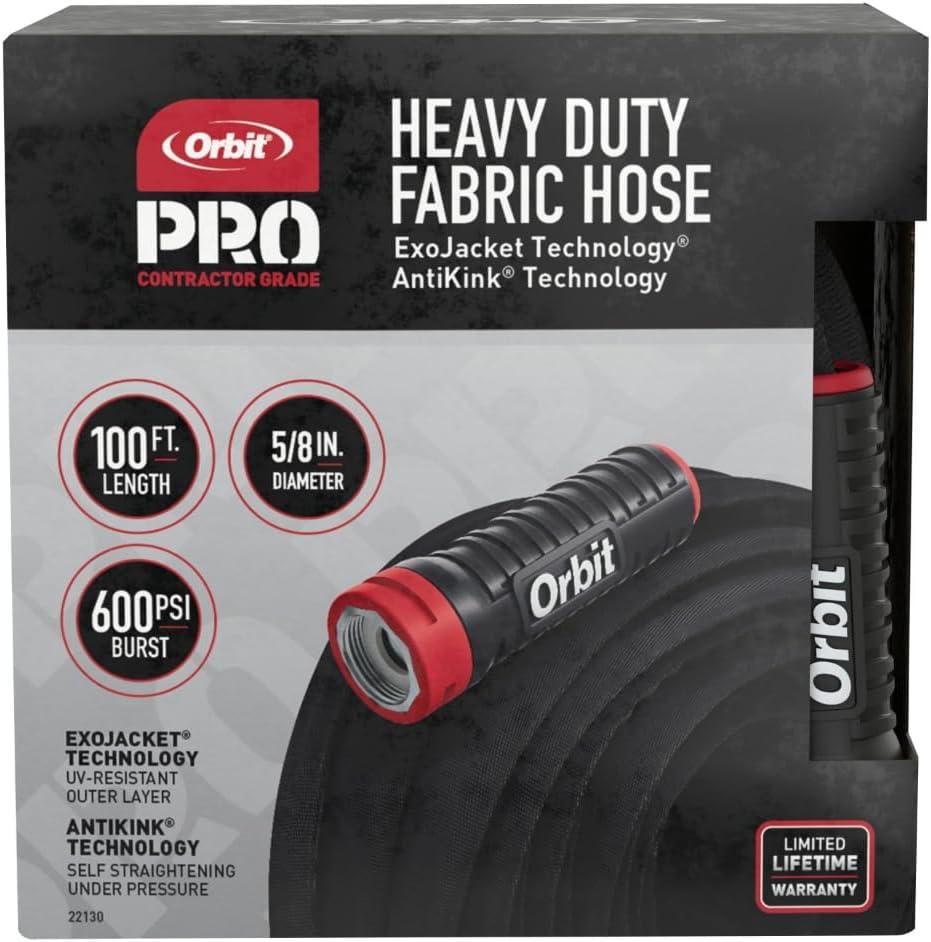 image:imageOrbit Pro ExoJacket Heavy Duty Water Hose 100Foot x 58InchPro ExoJacket