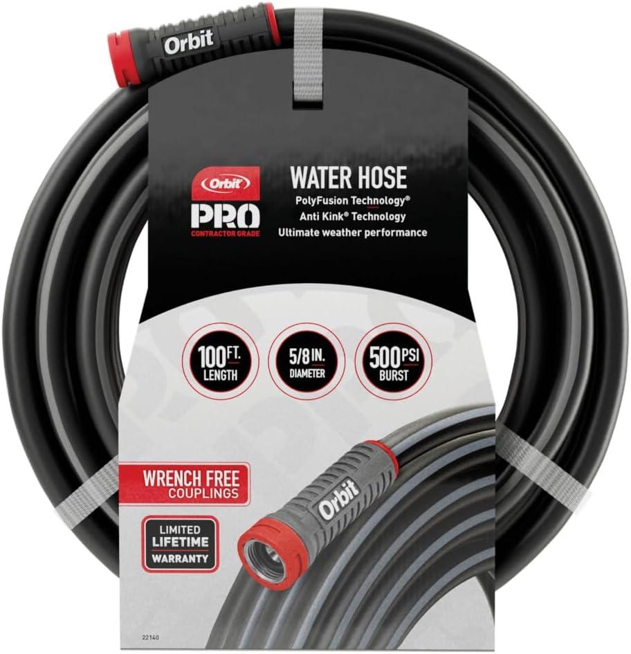 image:imageOrbit Pro ExoJacket Heavy Duty Water Hose 100Foot x 58InchPro Polyfusion