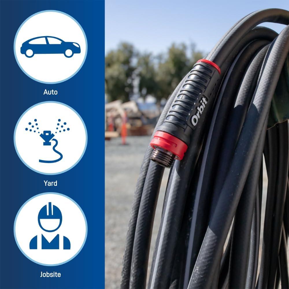 image:imageOrbit Pro ExoJacket Heavy Duty Water Hose 100Foot x 58InchPro Polyfusion