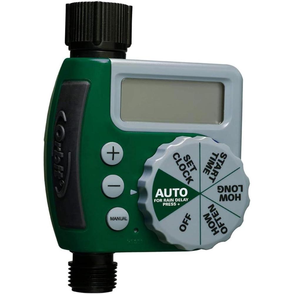 image:imageOrbit 56233D 3Outlet Digital Watering Timer 3 valves Black and Gray1 Outlet