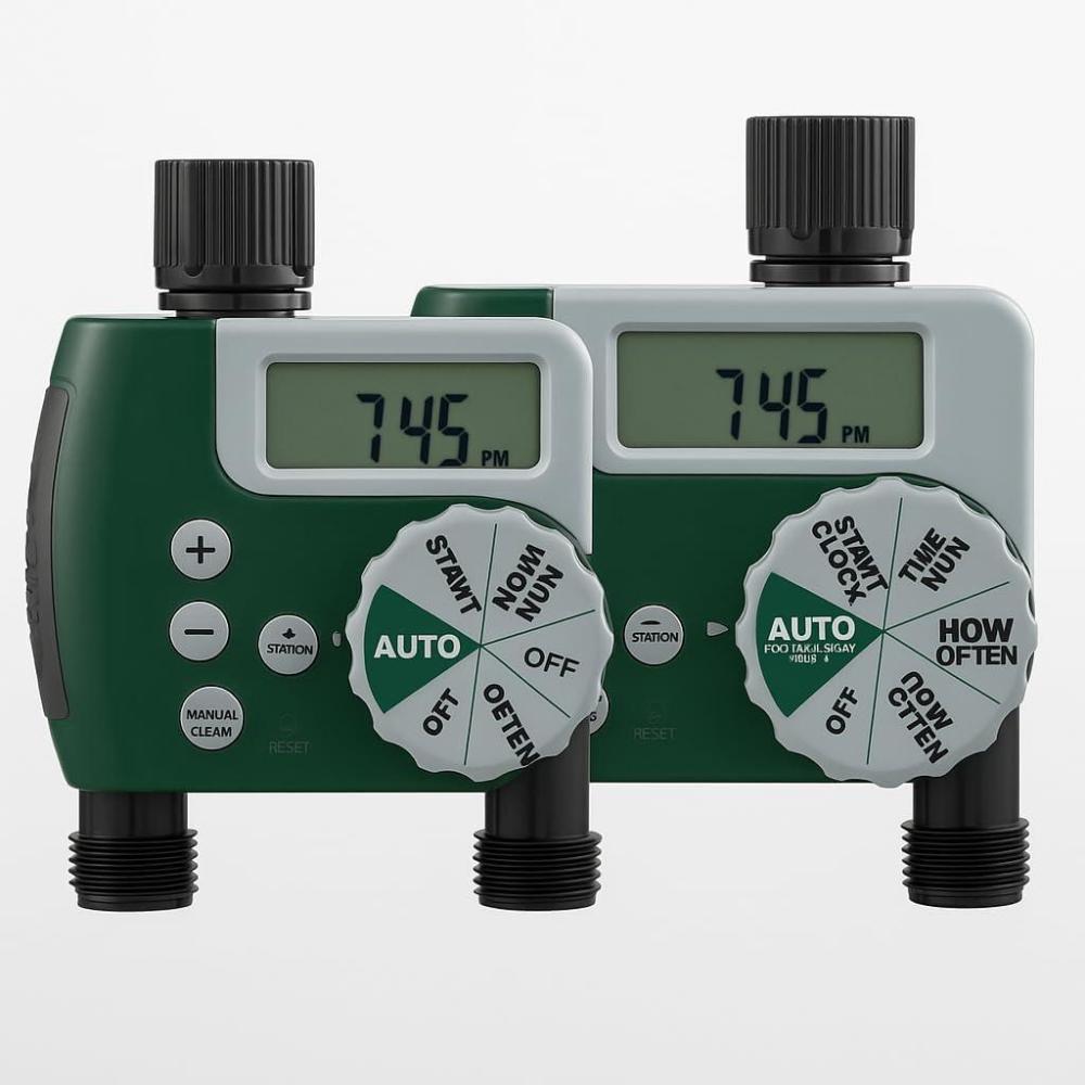image:imageOrbit 56233D 3Outlet Digital Watering Timer 3 valves Black and Gray2 Outlet Pack of 2