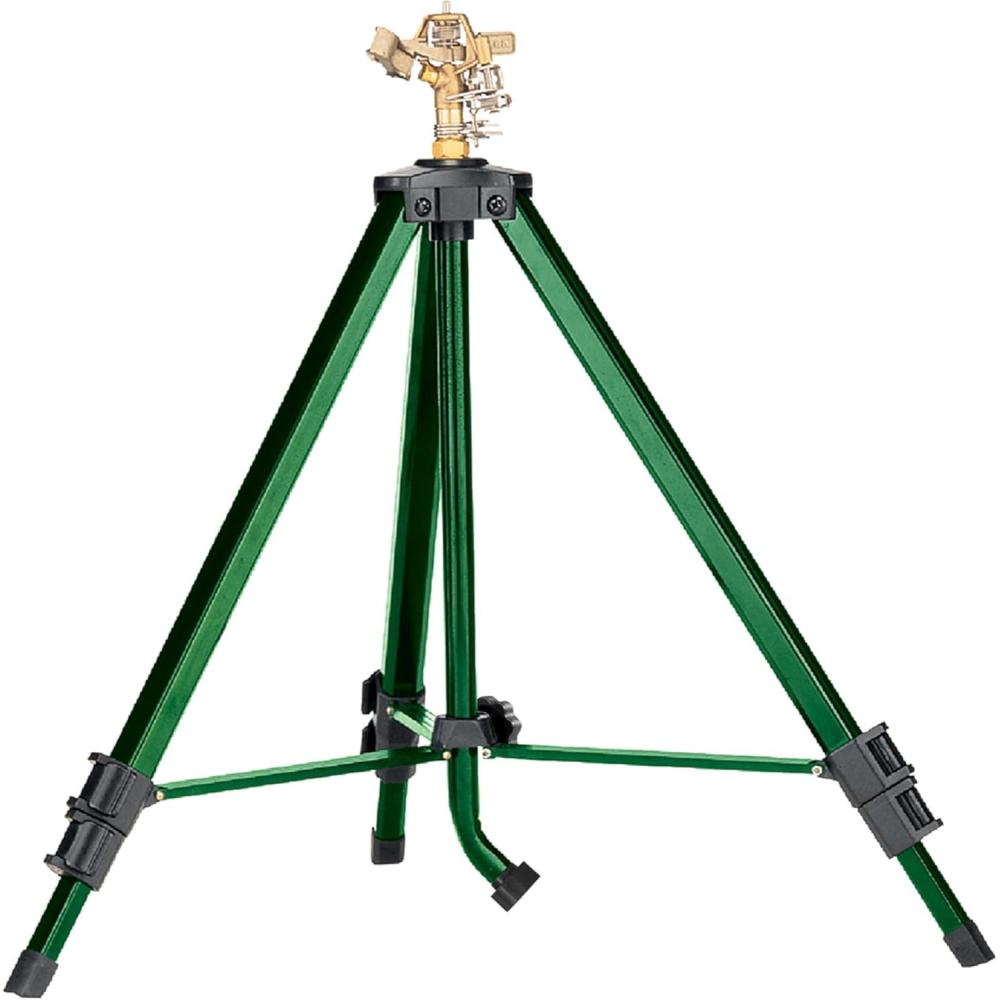 image:imageOrbit 56667Z Tripod Lawn Zinc Impact Sprinkler 360 Degree Rotating SprinklerBrass Impact Sprinkler