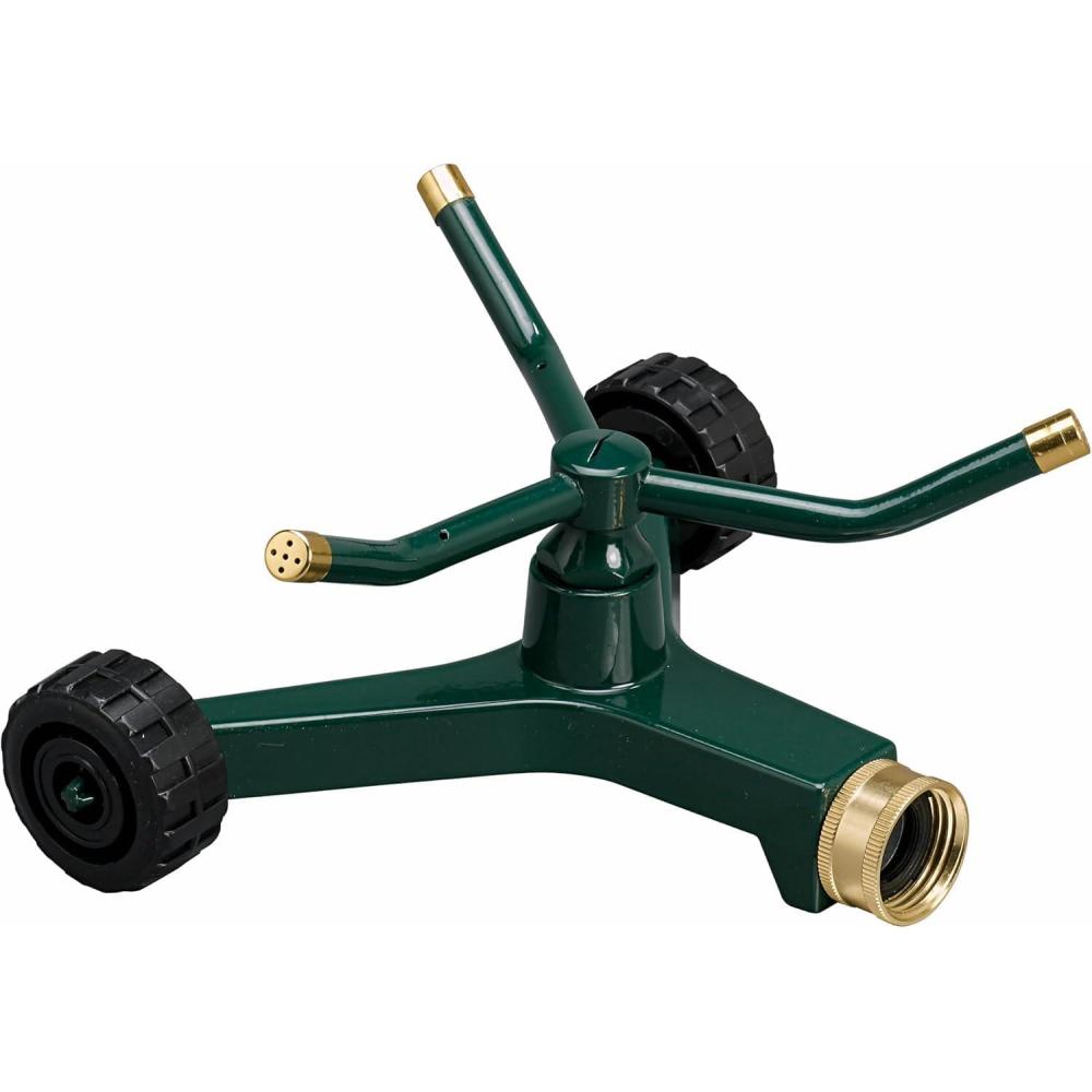 image:imageOrbit 58257N Lawn and Garden 3Arm Metal Sprinkler with Wheel Base2Pack 3Arm Metal Sprinkler with Wheel Base