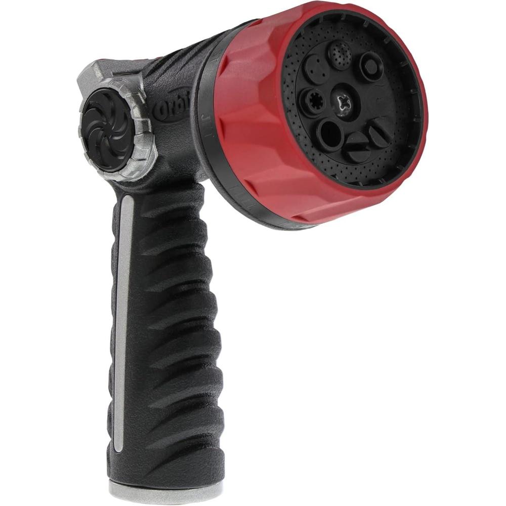 image:imageOrbit 58984 Thumb Control DGrip Contractor Adjustable Pistol Brass Spray Nozzle black8Pattern