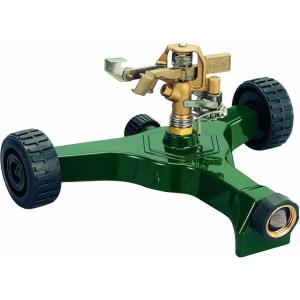 Orbit 56186N Lawn and Garden 1/2-Inch Brass Impact Sprinkler with Metal Wheel Base(3)