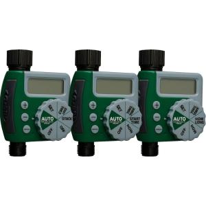 Orbit 56233D 3-Outlet Digital Watering Timer, 3 valves, Black and Gray(1 Outlet (Pack of 3))