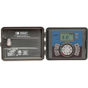 Orbit 57894 4-Station Outdoor Swing Panel Sprinkler System Timer(Gray)